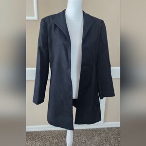 Gianfranco Ferre Studio Women's Open Blazer Dark Gray Small/Medium